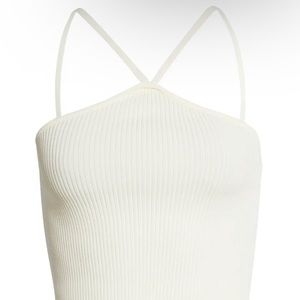 Vero Moda Helena Rib Halter Top White